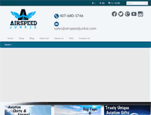Tablet Screenshot of airspeedjunkie.com